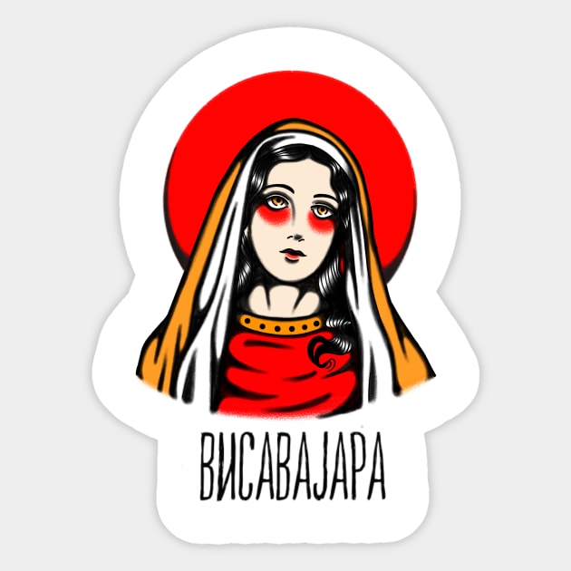 Mother Mary Sticker by heretix.designs